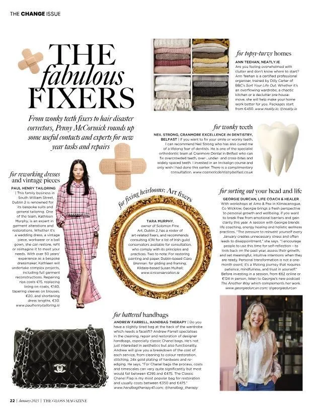A magazine spread titled The Fabulous Fixers